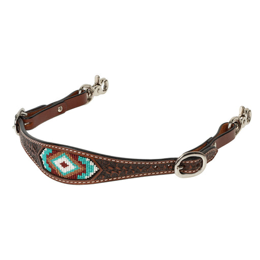 Weaver Beaded Breast Collar Wither Strap Color Brown