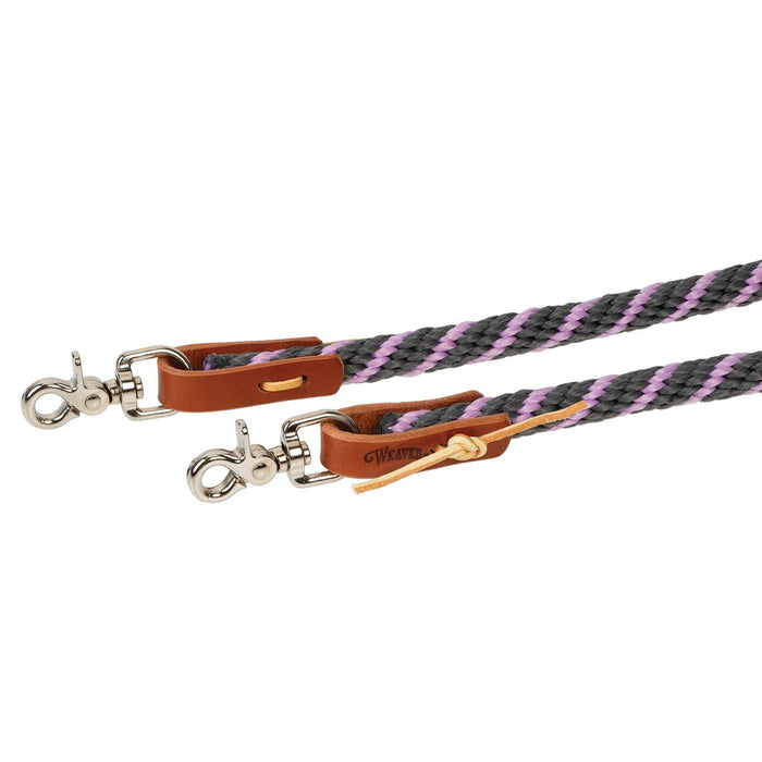 Weaver Poly Roper Rein Color Gray & Purple