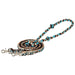 Weaver Polyester Braided Barrel Rein Color Turquoise Brown & Tan