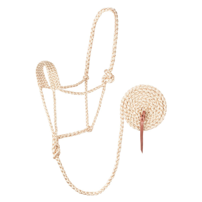 Weaver Braided Poly Rope Halter Color Tan