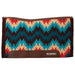 Weaver Synergy Contoured Performance Wool and Felt Stampede Saddle Pad Color Turquoise & Red