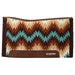 Weaver Synergy Contoured Performance Wool and Fleece Stampede Saddle Pad Color Brown & Sand