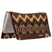 Weaver Synergy Contoured Performance Wool and Felt Quest Saddle Pad Color Dark Brown & Tan