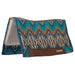 Weaver Synergy Contoured Performance Wool and Felt Quest Saddle Pad Color Navy & Chestnut