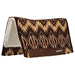 Weaver Synergy Contoured Performance Wool and Fleece Quest Saddle Pad Color Dark Brown & Tan