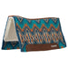 Weaver Synergy Contoured Performance Wool and Fleece Quest Saddle Pad Color Navy & Chestnut