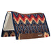 Weaver Synergy Contoured Performance Wool and Fleece Quest Saddle Pad Color Navy & Red