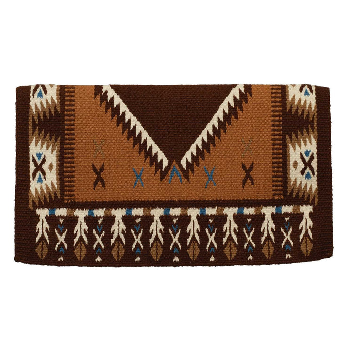 Weaver New Zealand Wool Show Saddle Blanket Color Chestnut, Buckskin & Cream