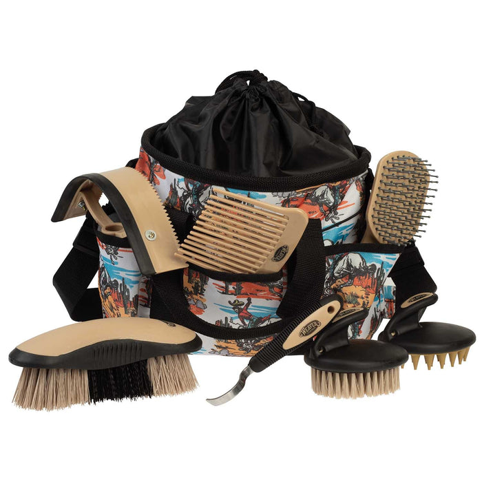 Weaver Grooming Kit Color Bucking Bronc