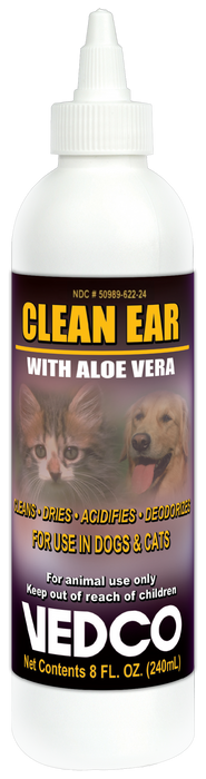 Clean Ear w/ Aloe Vera, 8oz Size 8oz