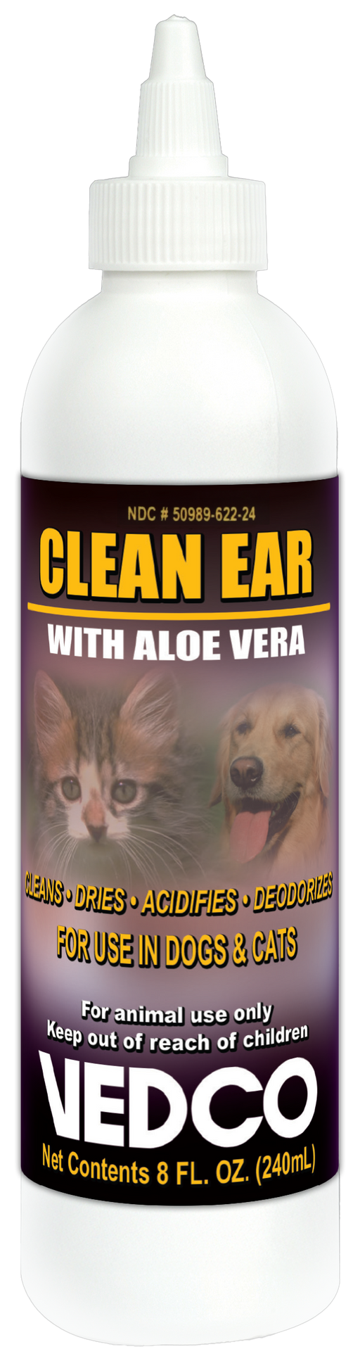 Clean Ear w/ Aloe Vera, 8oz Size 8oz