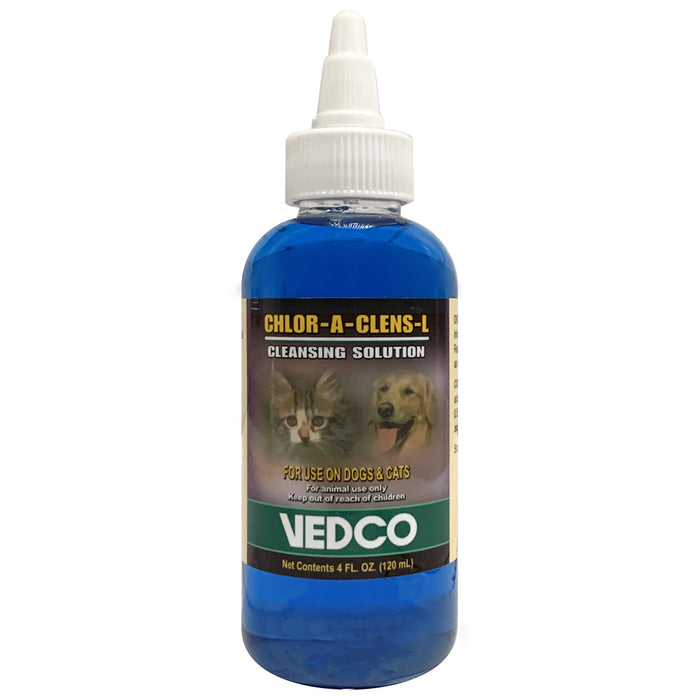 Chlor-A-Clens-L (1/2% Lidocaine) 4 oz – Wound Cleansing & Topical Pain Relief for Dogs & Cats