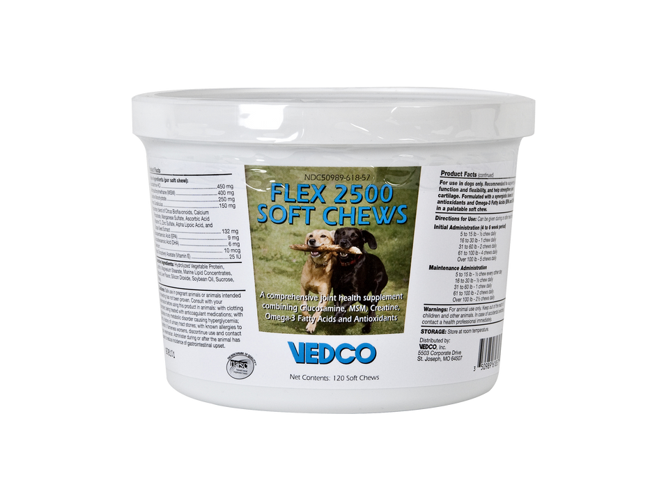 Flex 2500 Soft Chews 120ct Count 