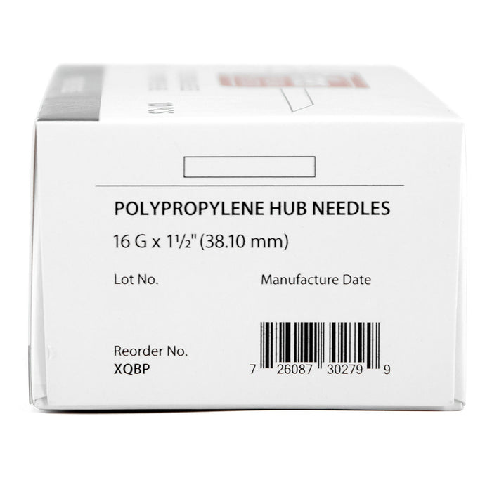 Jeffers Poly Hub Hypodermic Needles for Veterinary Use, Box of 100