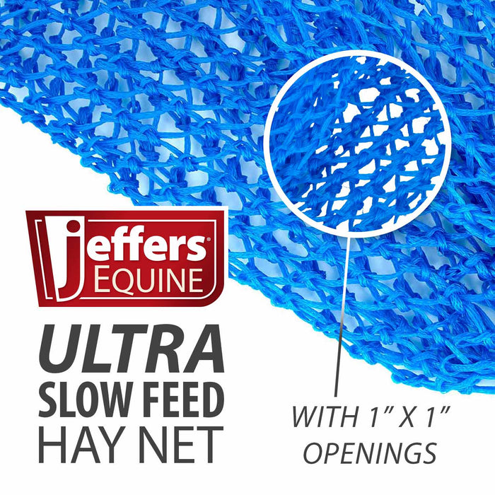 Jeffers Ultra Slow Feed 1" x 1" Nylon Hay Net for Horses