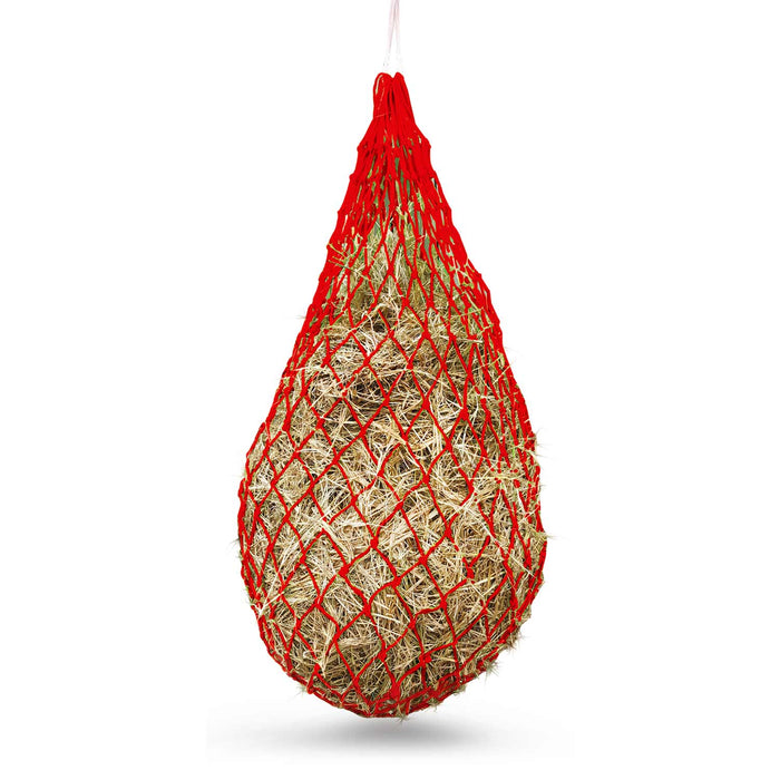 Jeffers Slow Feed 2" x 2" Nylon Hay Net for Horses, Red
