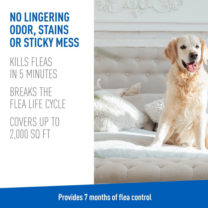ADAMS Flea & Tick Carpet & Home Aerosol Spray, 7 - Month Flea Protection, Treats Up to 2K Sq Ft, 16 oz - FAAAK - 16 oz - 1 - 7