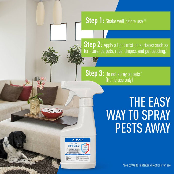 ADAMS Flea & Tick Home Spray - FAAAJ - 24 fl oz - 1 - 6