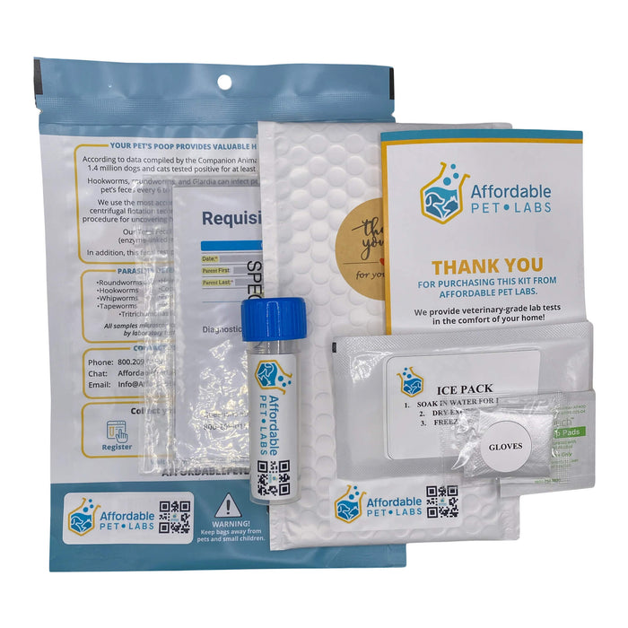 Affordable Pet Labs - Farm Animal Fecal Parasite Plus Giardia Diagnostic Test, Easy Home Kit - AF21G - 3