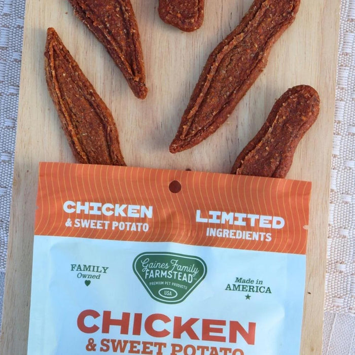 All Natural Meat & Sweet Potato Fillets Dog Treats – Limited Ingredient, Made in USA - GFFQ - 8 oz - Chicken and Sweet Potato - 5