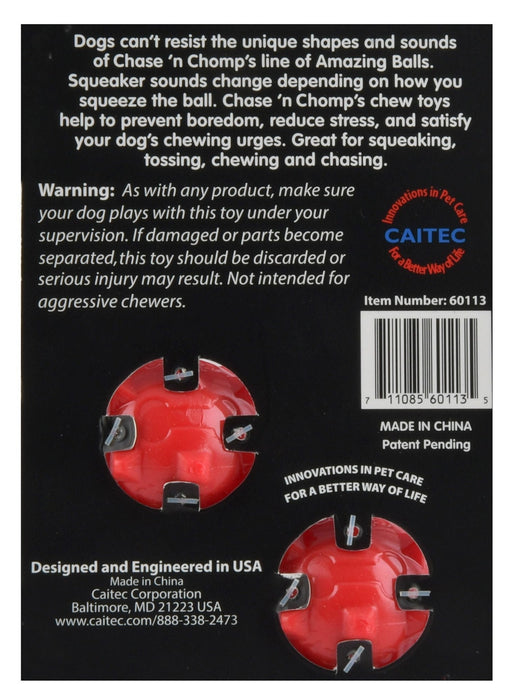 Amazing Knobble Ball Squeak & Float Dog Toy - YFAM - 1.5" Amazing Knobble Ball, 2 - pk - 2