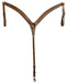 Amish - Made Contoured Leather Breast Collar for Horses - BCLC4 - 1