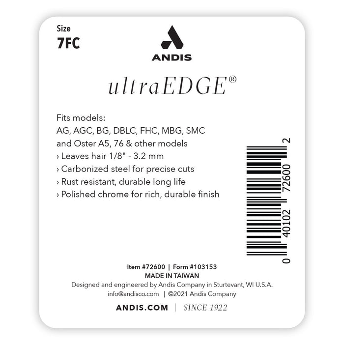 Andis 7FC Blades - ACAN - UltraEdge - 3