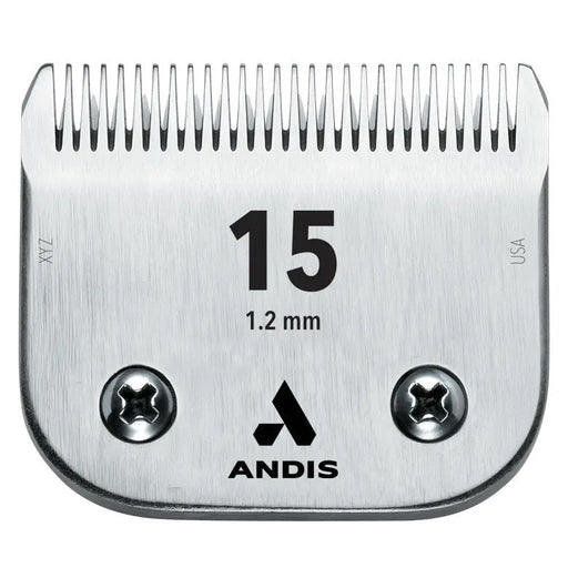 Andis UltraEdge Size 15 Detachable Clipper Blade – 3/64" (1.2 mm) Close Cut Blade - ACAL - Andis 15 UltraEdge Blade - 1