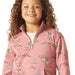 Ariat Girls Bronc Scene 1/4 Zip Sweatshirt - AI8PR - Pink - XSmall - Each - 4