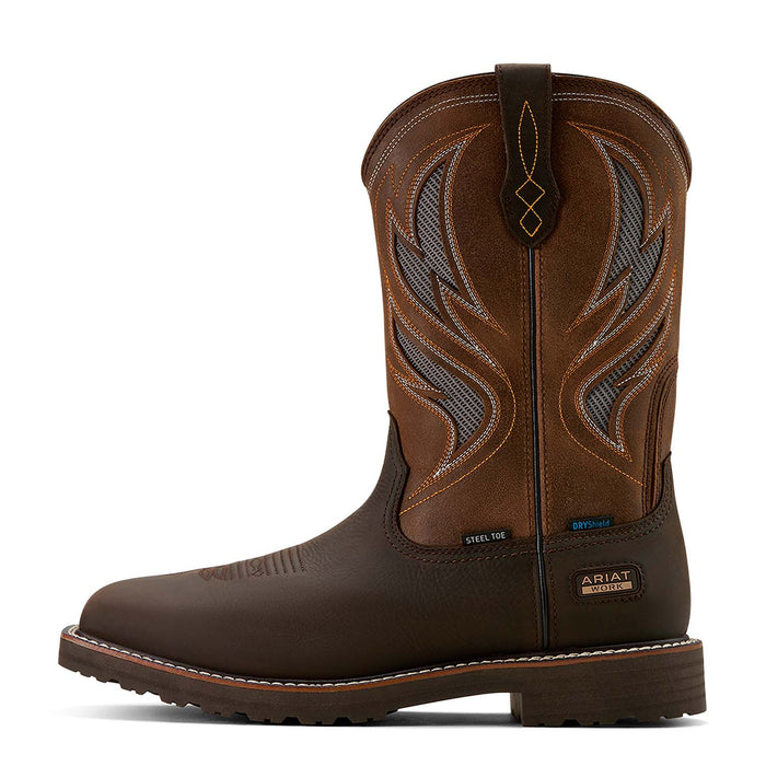 Ariat Men's Activator VentTek Waterproof Steel Toe Work Boot - AJC2 - Dark Brown - 8D - 2