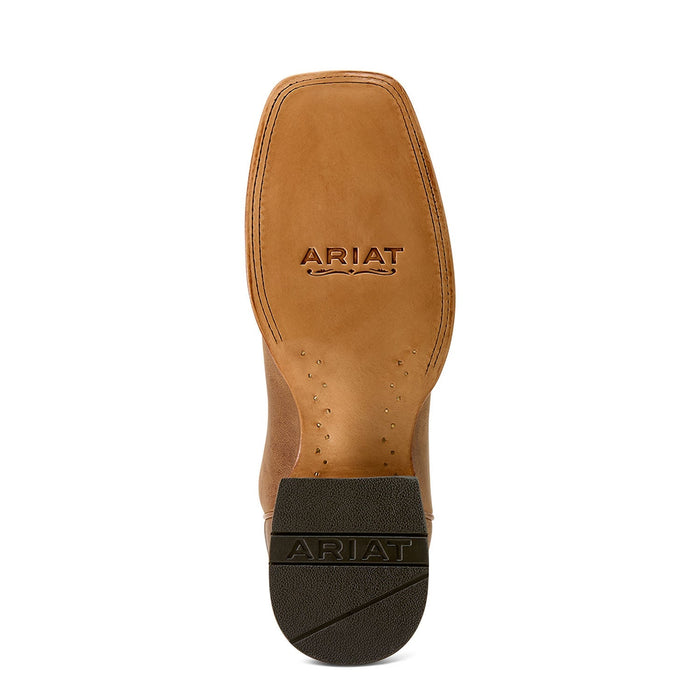 Ariat Men's Country Roads Wide Square Toe Cowboy Boot – Classic Western Leather Boot - AI3AS - Brown - 7D - 6