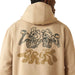 Ariat Mens Drinking Buddies Graphic Hoodie – Relaxed Fit Brushed Fleece Pullover - AIBAS - Beige - Small - 3