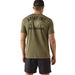 Ariat Mens Outline Shop Short Sleeve Shirt, Western Wear Tee - AI9CQ - Military Heather - Small - Each - 5