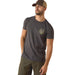 Ariat Mens Patriotic Badge Short Sleeve Shirt, 100% Cotton Unisex Top - AI9E1 - Charcoal - Small - Each - 3