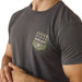 Ariat Mens Patriotic Badge Short Sleeve Shirt, 100% Cotton Unisex Top - AI9E1 - Charcoal - Small - Each - 4