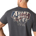 Ariat Mens Short Sleeve Shirt, American Bison Western Tee - AI9BF - Charcoal Heather - Small - Each - 2