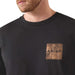 Ariat Mens Short Sleeve Shirt, Leather Patch Western Tee - AI9C6 - Black - Small - Each - 4