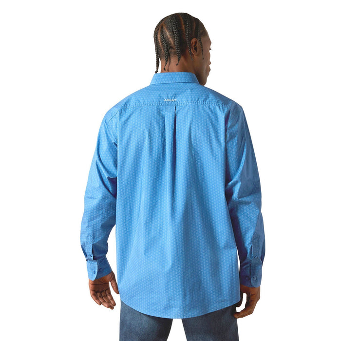 Ariat Mens Stratford Classic Fit Long Sleeve Shirt - AI8HU - Royal Blue - Small - Each - 2