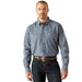Ariat Mens Trent Classic Fit Long Sleeve Shirt – Rugged Button - Front Casual Shirt - AIBAE - Blue - Small - 1