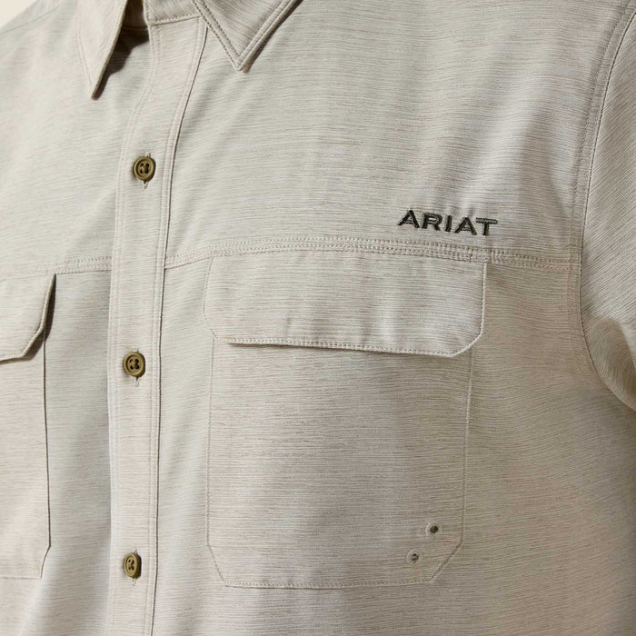 Ariat Men's VentTek Fitted Outbound Short Sleeve Shirt - AI9H3 - Burnt Olive - Small - 1 ct - 3