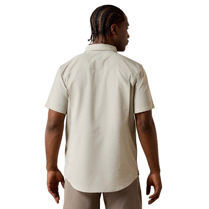 Ariat Men's VentTek Fitted Outbound Short Sleeve Shirt - AI9H3 - Burnt Olive - Small - 1 ct - 2