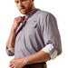 Ariat Men's VentTek Outbound Classic Fit Long Sleeve Shirt - AI9GV - Gray Printed - Small - 1 ct - 15