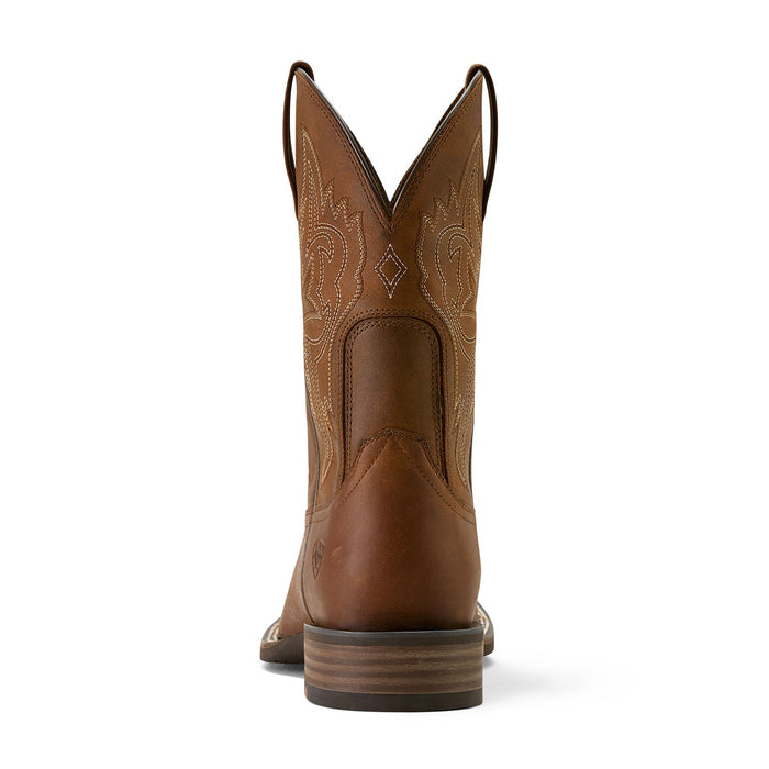 Ariat Mens Western Big Rig Wide Square Toe Cowboy Boot – Comfortable Durable Leather Work Boot - AIBLQ - Brown - 10 EE - 5