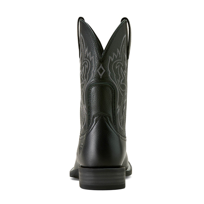 Ariat Mens Western Big Rig Wide Square Toe Cowboy Boot – Comfortable Durable Leather Work Boot - AIBLX - Black - 10 EE - 13
