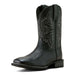 Ariat Mens Western Big Rig Wide Square Toe Cowboy Boot – Comfortable Durable Leather Work Boot - AIBLX - Black - 10 EE - 11
