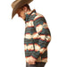 Ariat Mens Western Print Logo Softshell Jacket – Water - Resistant Stretch Lightweight Jacket - AIBAY - Multi - Small - 3