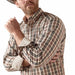 Ariat Men's Wrinkle Free Folk Longsleeve Shirt - AI57R - Brown - Small - 3