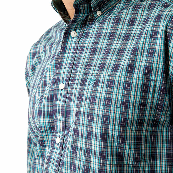 Ariat Men's Wrinkle Free Gibson Longsleeve Shirt - AI56W - Dark Teal - Small - 3