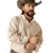 Ariat Men's Wrinkle Free Graysen Longsleeve Shirt - AI56L - Gold - Small - 3
