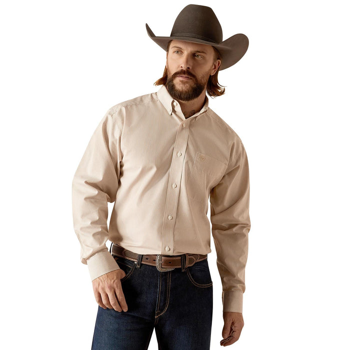 Ariat Men's Wrinkle Free Graysen Longsleeve Shirt - AI56L - Gold - Small - 1